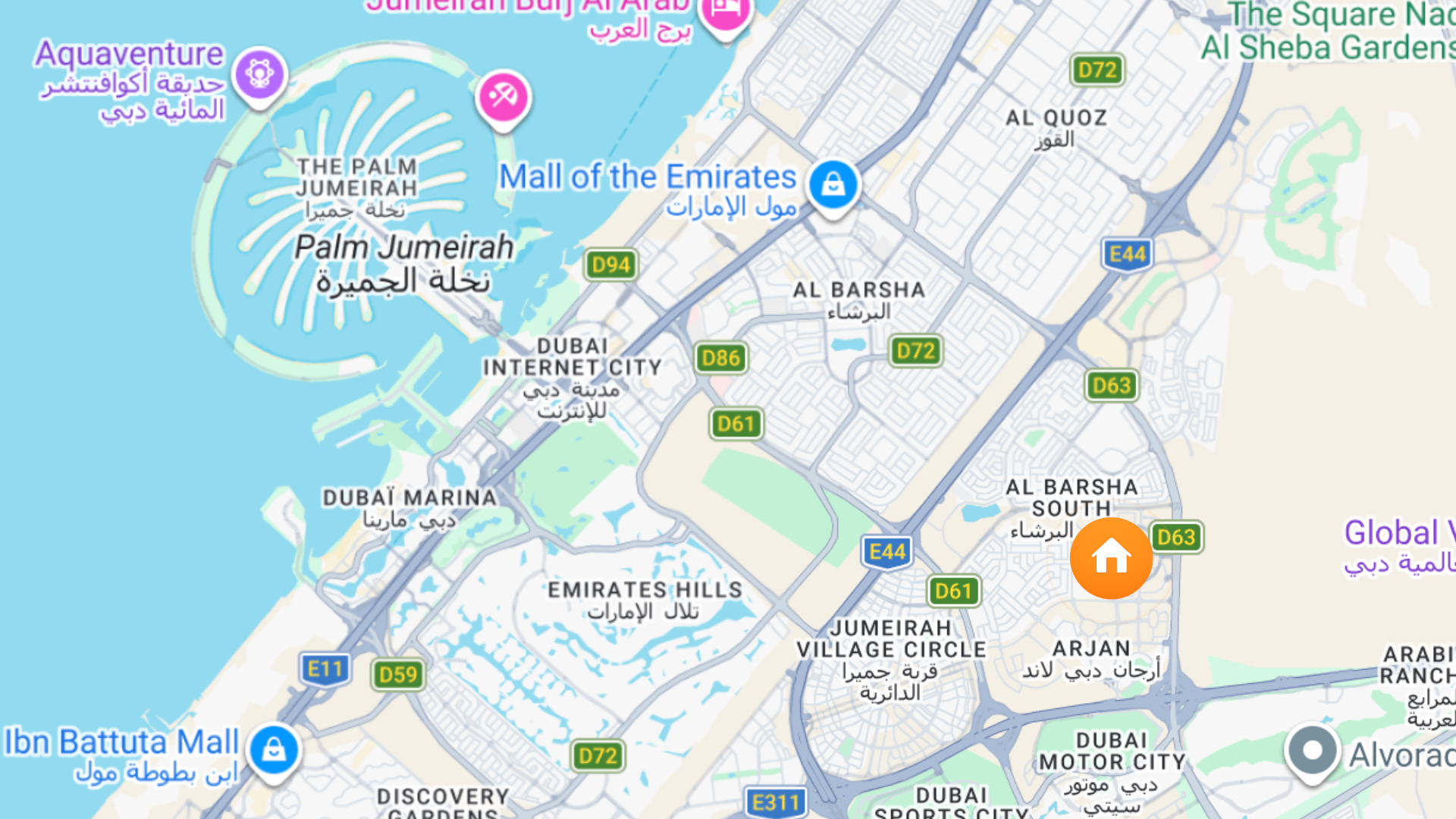 Map of Hotel Room, Al Barsha South Second, Al Barsha South, Dubai