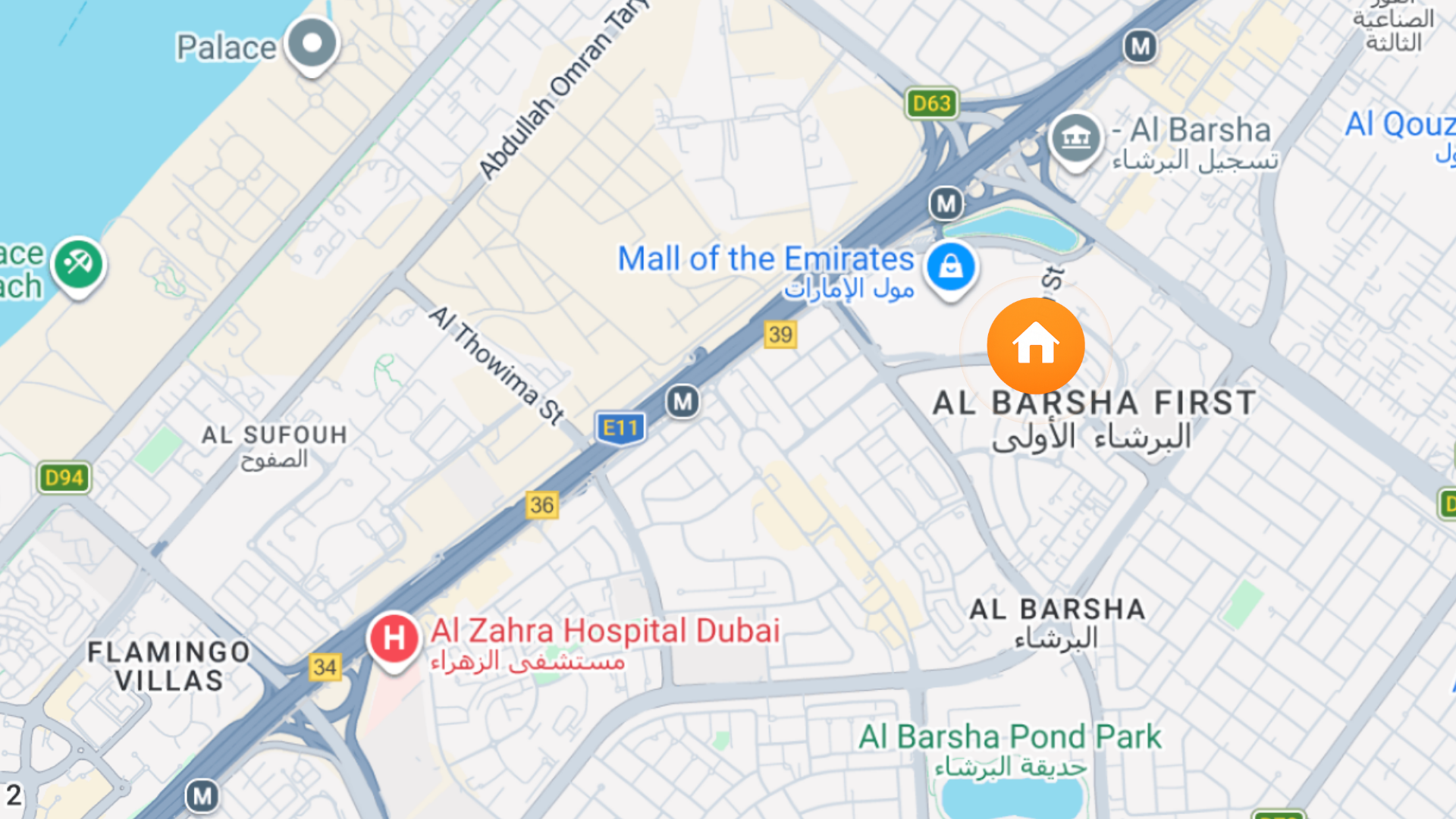 Map of Hotel Room, Al Barsha 1, Al Barsha, Dubai